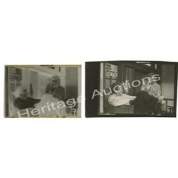 Contact Sheet of James Dean & Nicholas Ray w/Neg 