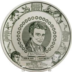 James Dean Commemorative Plate from 1956 