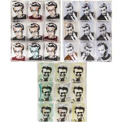 Set of James Dean Spray-Painted Paintings 