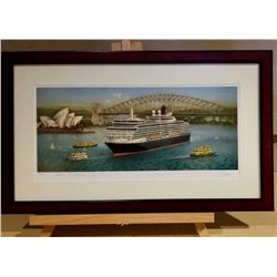 Cunard Ship Framed Painting #1