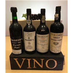 4 Bottle Horizontal of 1963 Port