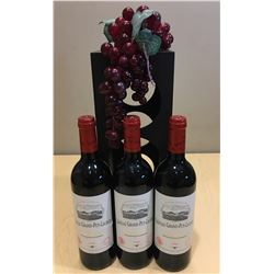 3 Bottles 1996 Chateau Grand Puy-Lacoste