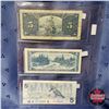 Image 2 : Canada $5 Bills (3): 1937 Coyne/Towers CS6114076; 1954 Beattie/Rasminsky US2118678; 1986 Thiessen/Cr