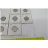 Image 2 : Qty 17: 1940-1950's Indian Head Nickels, etc in Plastic Protector
