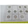 Image 3 : Qty 17: 1940-1950's Indian Head Nickels, etc in Plastic Protector