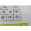 Image 8 : Qty 17: 1940-1950's Indian Head Nickels, etc in Plastic Protector