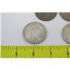 Image 3 : Qty 4 Coins: 1920's Liberty Peace Dollar Eagle on Back