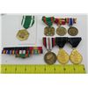 Image 1 : Qty 7 Military Service Medals: Navy Rifleman, Afghanistan, National Defense, etc