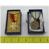 Image 1 : Qty 2 Military Service Medals in Boxes: Hawaii National Guard & Armed Forces