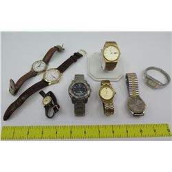 Qty 8 Watches: Oscar de la Renta, Tissot, Seiko, Osirock, Timex, etc