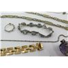Image 8 : Misc Jewelry: Cross Pendants w/ Neck Chains, Rings, Turquoise Pendant, Bracelets, etc