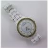 Image 1 : Skagen Denmark White Ceramic Mineral Crystal Watch
