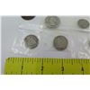 Image 2 : Qty 12 Coins: Quarters, Dimes in Plastic Sleeves: 1883, 1906, 1910, 1940, etc
