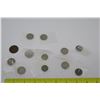 Image 8 : Qty 12 Coins: Quarters, Dimes in Plastic Sleeves: 1883, 1906, 1910, 1940, etc