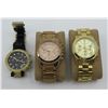 Image 1 : Qty 3 Michael Kors Watches w/ Metal Bands & Crystal Accents