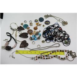 Misc Jewelry:  Pearl  Bead & Chain Necklaces, Rings, Bracelets, Pins, etc