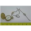 Image 1 : Caravelle Ancre de Precision Pocket Watch & Elgin Silver Ladies Watch