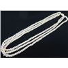 Image 1 : Three-Strand White Shell Lei Necklace w/ Shell Clasp (see video - left thumbnail)