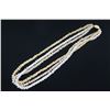 Image 2 : Three-Strand White, Yellow & Tan Shell Lei Necklace w/ Shell Clasp Three-Strand White Shell Lei Neck