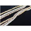 Image 8 : Three-Strand White, Yellow & Tan Shell Lei Necklace w/ Shell Clasp Three-Strand White Shell Lei Neck