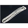 Image 16 : Three-Strand White Shell Lei Necklace w/ Shell Clasp (see video - left thumbnail)