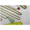 Image 2 : Qty 8 Neck Chains and 2 Pendants, 1 Rope Bracelet (3 are broken)