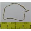 Image 1 : Gold Rope Neck Chain 11.5" 3.01 Grams