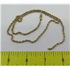 Image 1 : 14K Gold Rope Neck Chain 12.14 Grams (clasp broken)