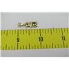 Image 2 : Hawaiian 14K Gold, Black Enamel Plumeria "J" Initial Pendant 1" 1.10 Grams