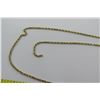 Image 4 : 14K Gold Neck Chain Approx 28" L, 11.47 Grams (clasp broken)