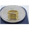 Image 2 : Men's 14K Gold Ring w/ Ancient Warrior Coin Design Size 11, 7.78 Grams