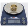Image 1 : 14K Gold Hawaiian Ring w/ Black Enamel "Kuuipo" Size 7.5, 7.02 Grams