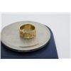 Image 3 : 14K Gold Etched Hawaiian Ring  Size 5.5, 6.31 Grams