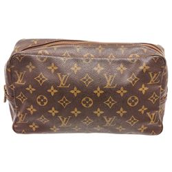 Louis Vuitton Monogram Canvas Leather Toilette Trousse 28 Bag