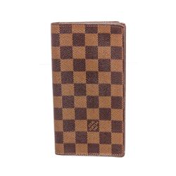 Louis Vuitton Damier Ebene Canvas & Leather Long Card Wallet