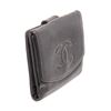 Image 2 : Chanel Black Caviar Leather Timeless Compact Wallet