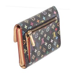 Louis Vuitton Black Multicolore Canvas Leather Koala Wallet
