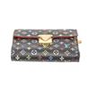 Image 3 : Louis Vuitton Black Multicolore Canvas Leather Koala Wallet