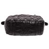 Image 4 : Chanel Black Quilted Nylon Tweed On Stitch Bowler Bag