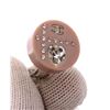 Image 2 : Chanel Mauve Crystal Heart Resin Clip-On Earrings