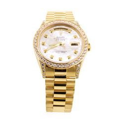 Rolex Men's President Wristwatch - 18KT Yellow Gold