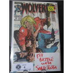 Marvel Comics Wolverine 1st Battle With Sabre Tooth #10