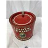 Image 2 : 1950's Union Leader Tobacco Can Pry Lid. Some Minor Wear, Shows Well
