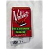 Image 1 : Vintage Velvet Tobacco Pocket tin. Good Colour and Gloss Hinged Lid.