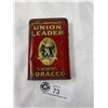 Image 1 : 1940's Union Leader Pocket Tobacco Tin Hinged Lid