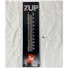 Image 1 : Beautiful  Vintage 7Up Black Thermomter  20" x 5" Good Working Order