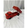 Image 2 : Vintage Toy Pressed Steel Dump Truck Repainted