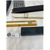 Image 2 : Lot of Calculators and Drafting Rulers