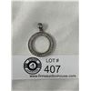 Image 1 : Marked .925 Sterling & White Quartz Circle of Life Pendant