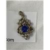 Image 2 : Marked 18k Diamond Tanzanite Pendant